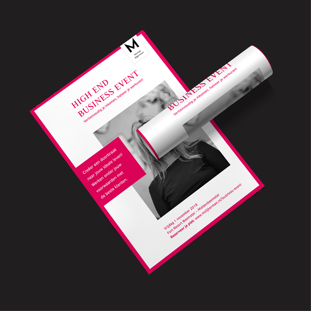 Poster ontwerp Meriam Slijkerman door Studio BE BOLD